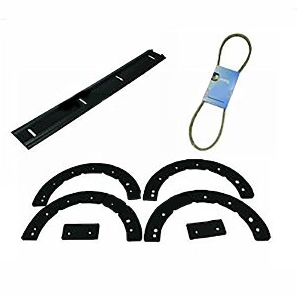 Aic Replacement Parts Paddles-Scraper Bar-Belt Set for MTD 21 Snow Thrower 731-0782 731-0781 731-1033 STW60-0037-SCRAPERBELTKIT - main